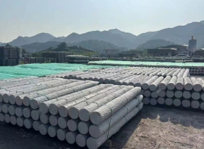 河堤仿木樁成品庫如何提高存儲效率